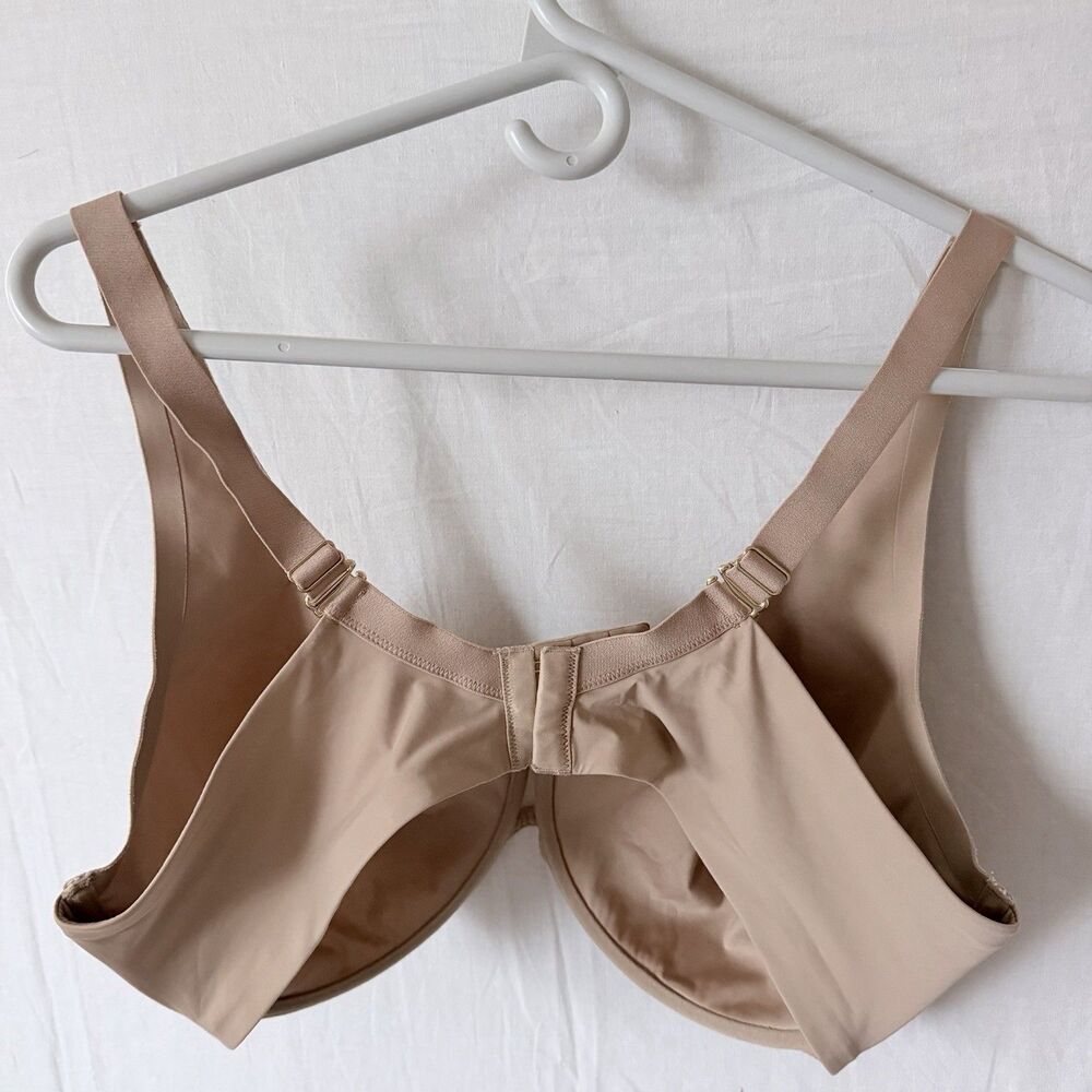 ThirdLove 42D Nude Full Coverage Underwire Bra Soft Microfiber T Shirt Bra Beige - Picture 3 of 9